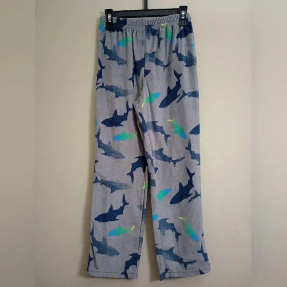 2 Wonder Nation Pajama Sets Long Sleeve Straight Leg Fleece Pants Size Medium 8